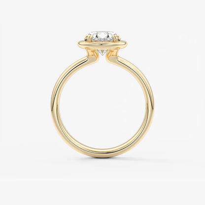 Taylor Grande – Lab Diamond Oval Bezel Engagement Ring