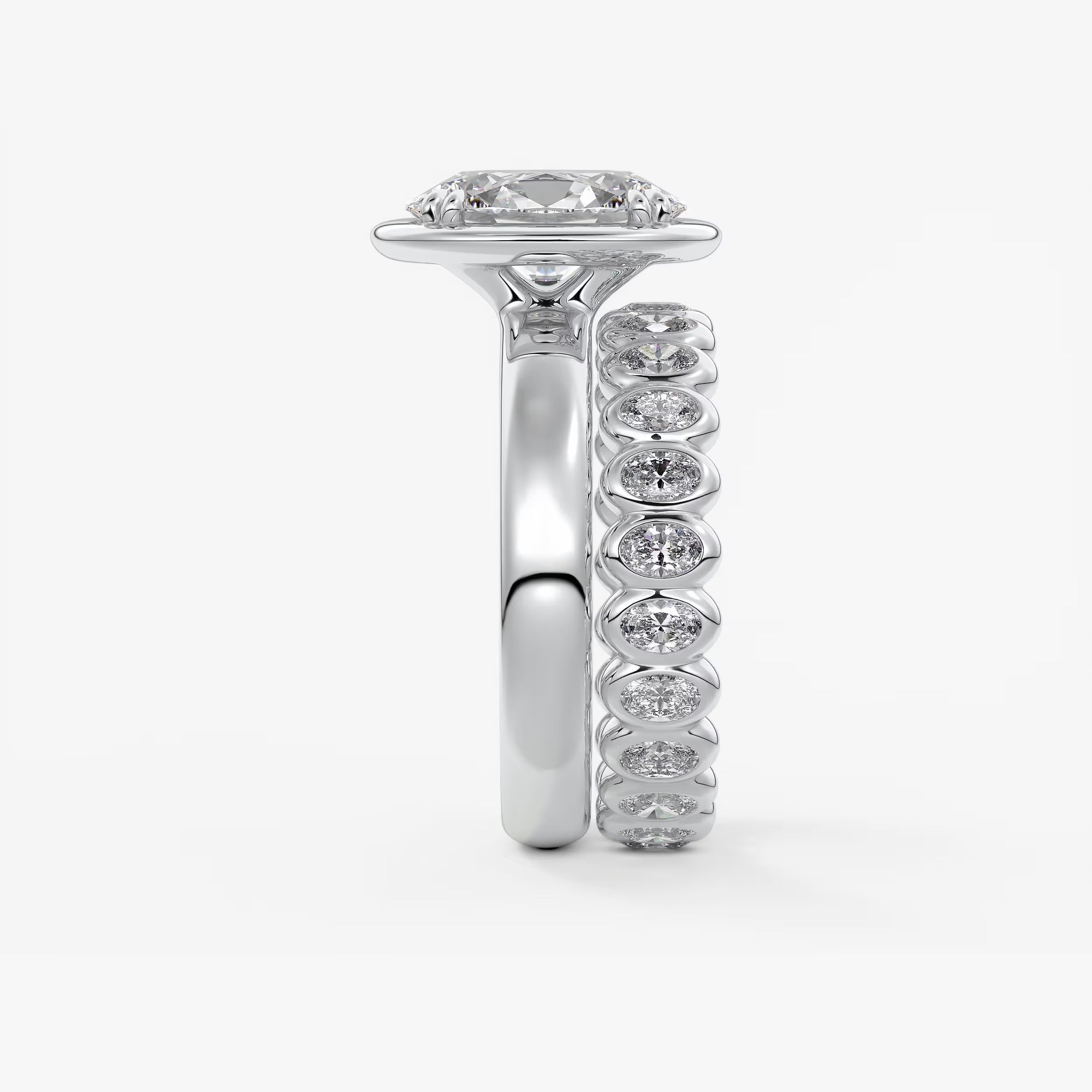 Taylor Grande – Lab Diamond Oval Bezel Engagement Ring