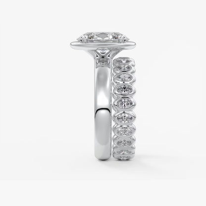 Taylor Grande – Lab Diamond Oval Bezel Engagement Ring