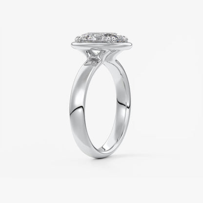 Taylor Grande – Lab Diamond Oval Bezel Engagement Ring
