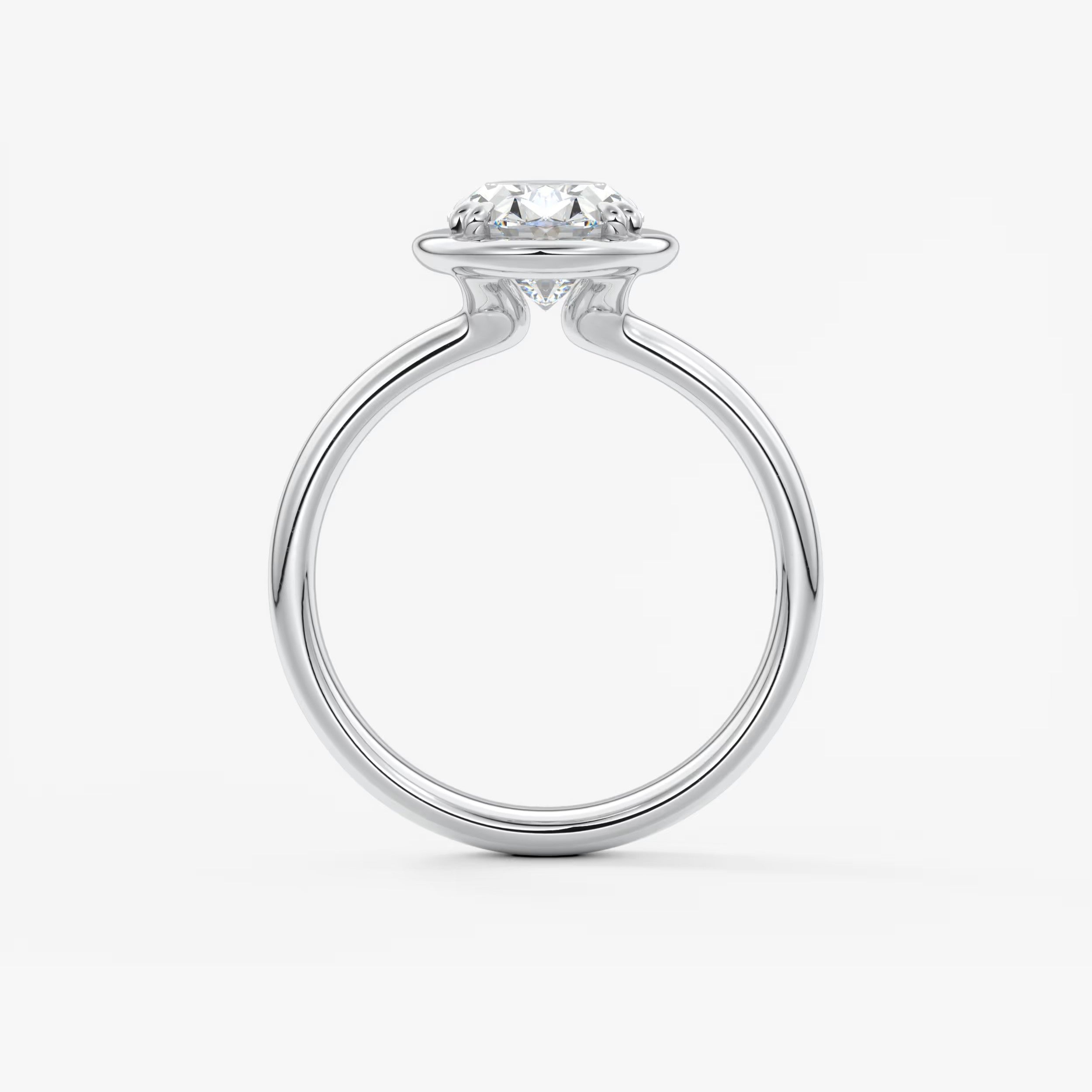 Taylor Grande – Lab Diamond Oval Bezel Engagement Ring