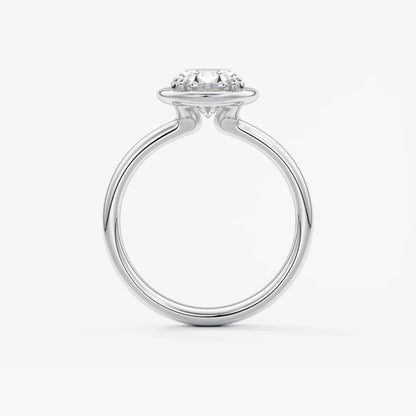 Taylor Grande – Lab Diamond Oval Bezel Engagement Ring