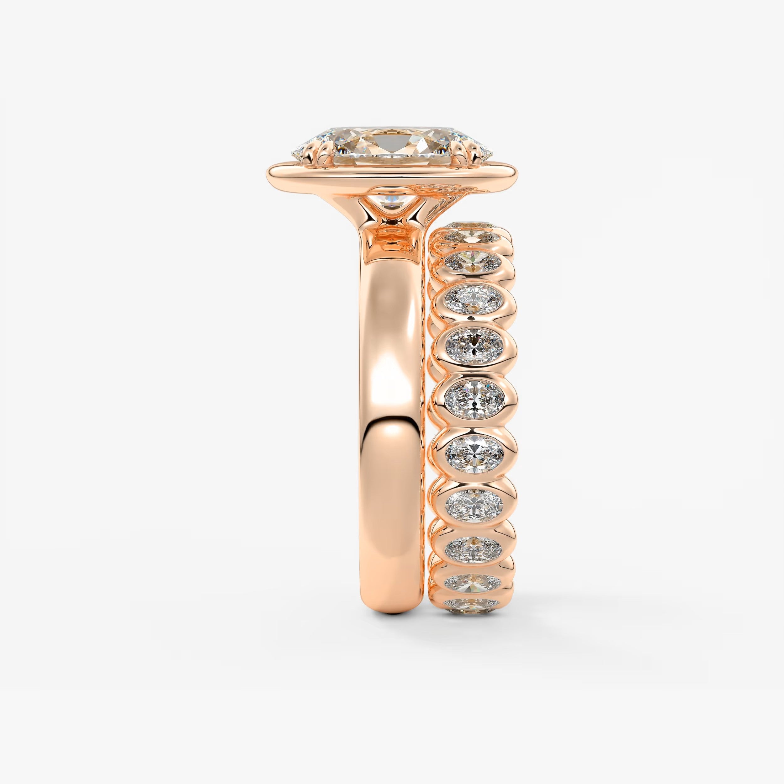 Taylor Grande – Lab Diamond Oval Bezel Engagement Ring