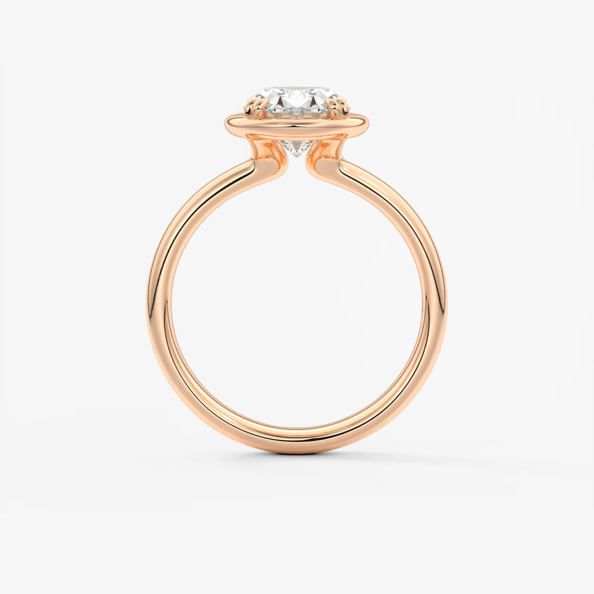 Taylor Grande – Lab Diamond Oval Bezel Engagement Ring