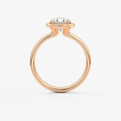 Taylor Grande – Lab Diamond Oval Bezel Engagement Ring
