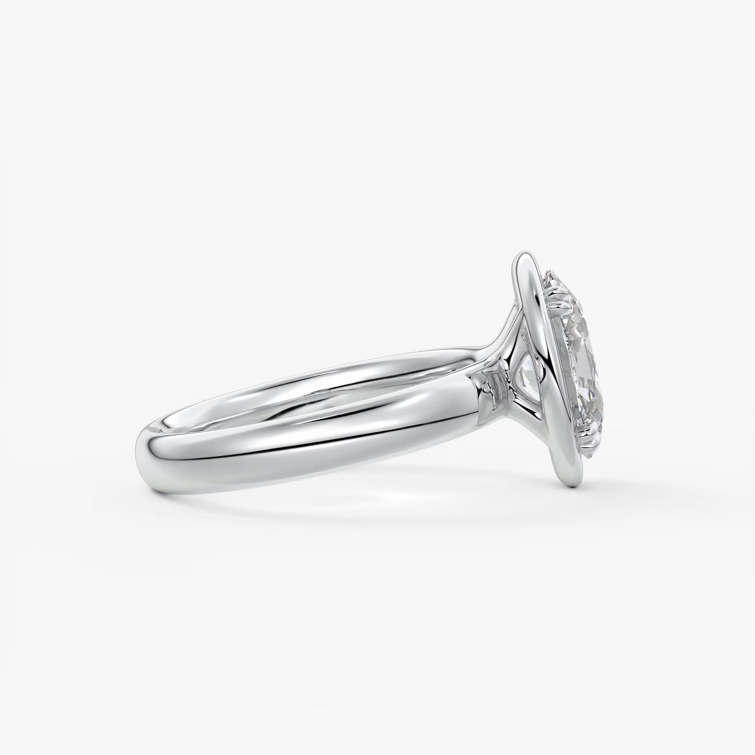 Taylor Grande – Lab Diamond Oval Bezel Engagement Ring