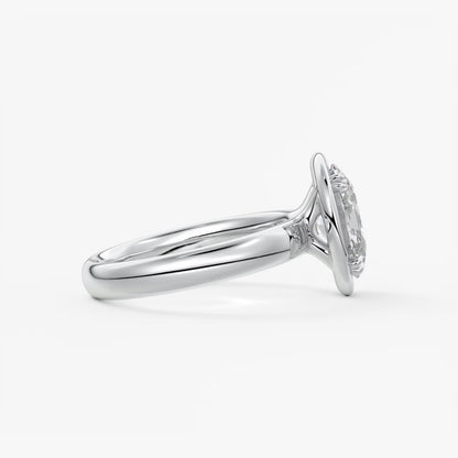 Taylor Grande – Lab Diamond Oval Bezel Engagement Ring