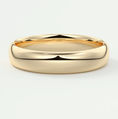 Alden 4.5mm Round Wedding Band – 18K Gold or Platinum