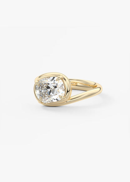 The Flow – Elongated Cushion Engagement Ring
