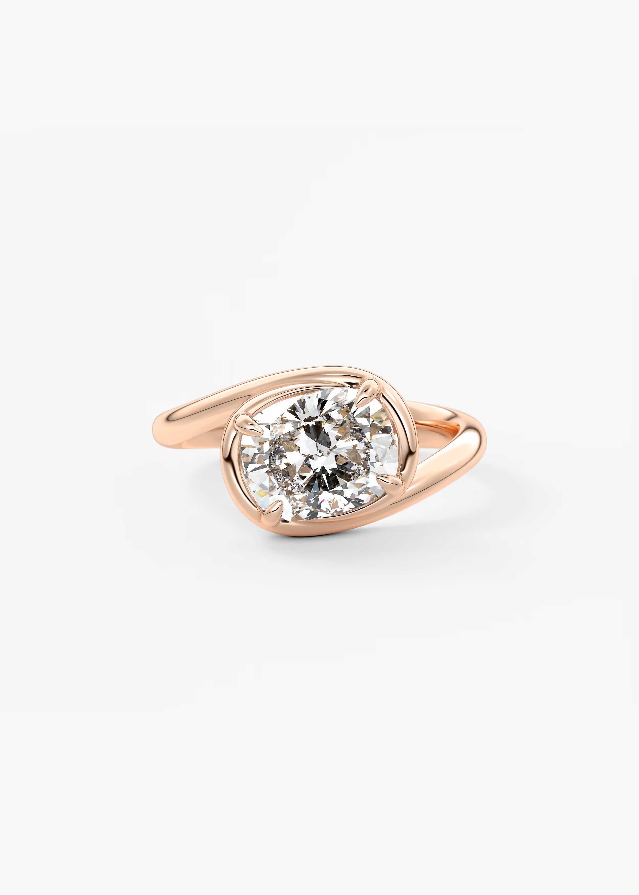 The Flow – Elongated Cushion Engagement Ring