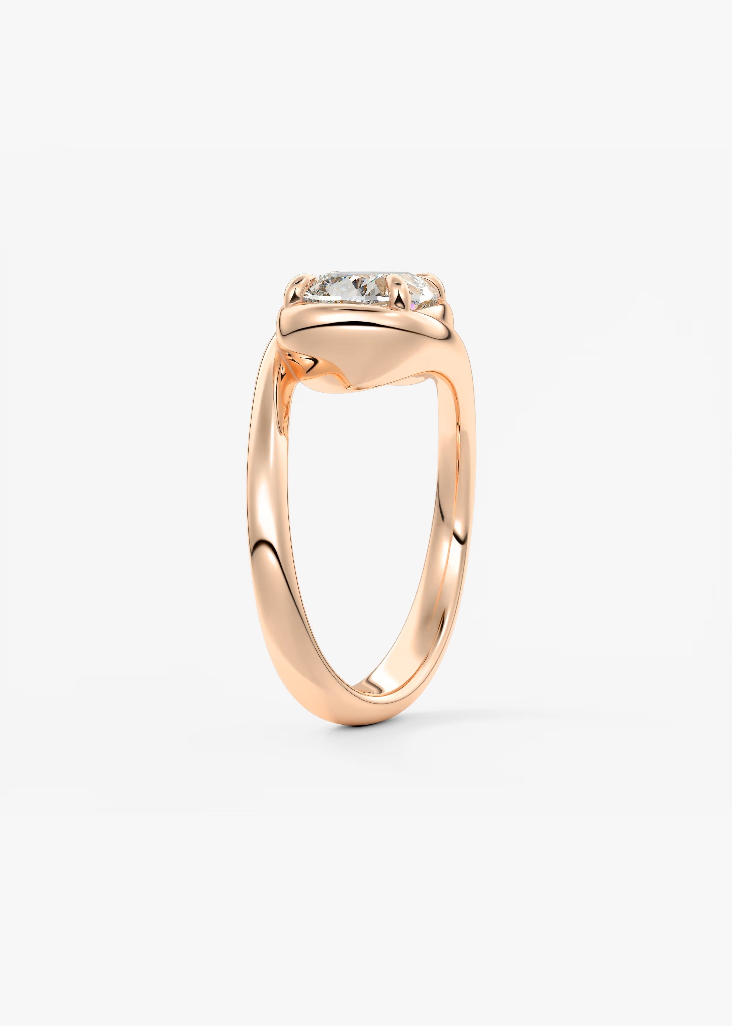 The Flow – Elongated Cushion Engagement Ring