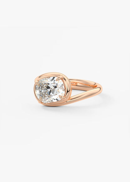 The Flow – Elongated Cushion Engagement Ring
