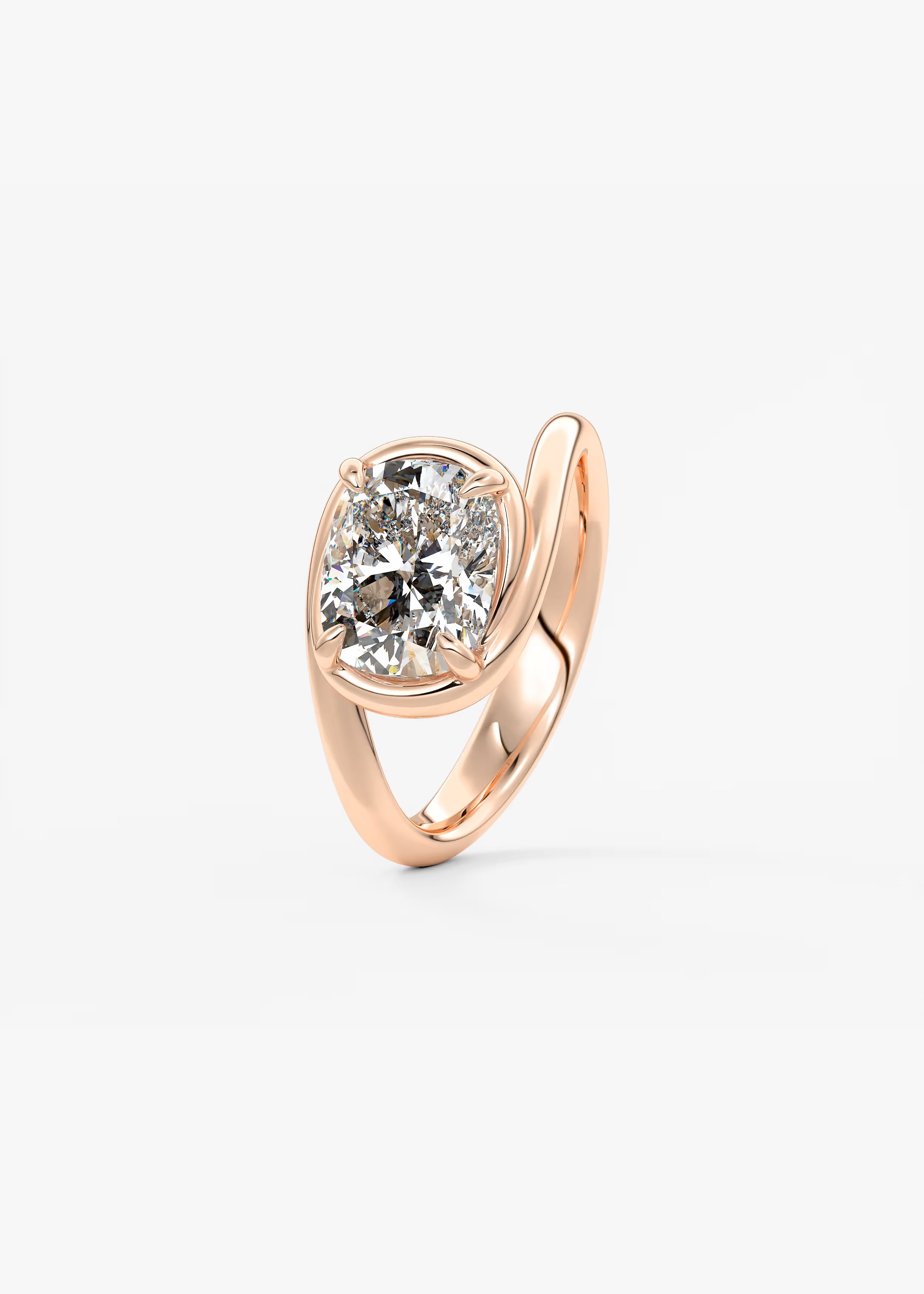 The Flow – Elongated Cushion Engagement Ring