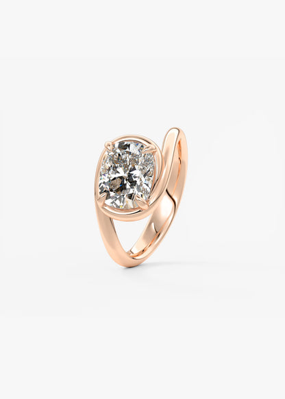 The Flow – Elongated Cushion Engagement Ring