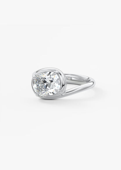 The Flow – Elongated Cushion Engagement Ring