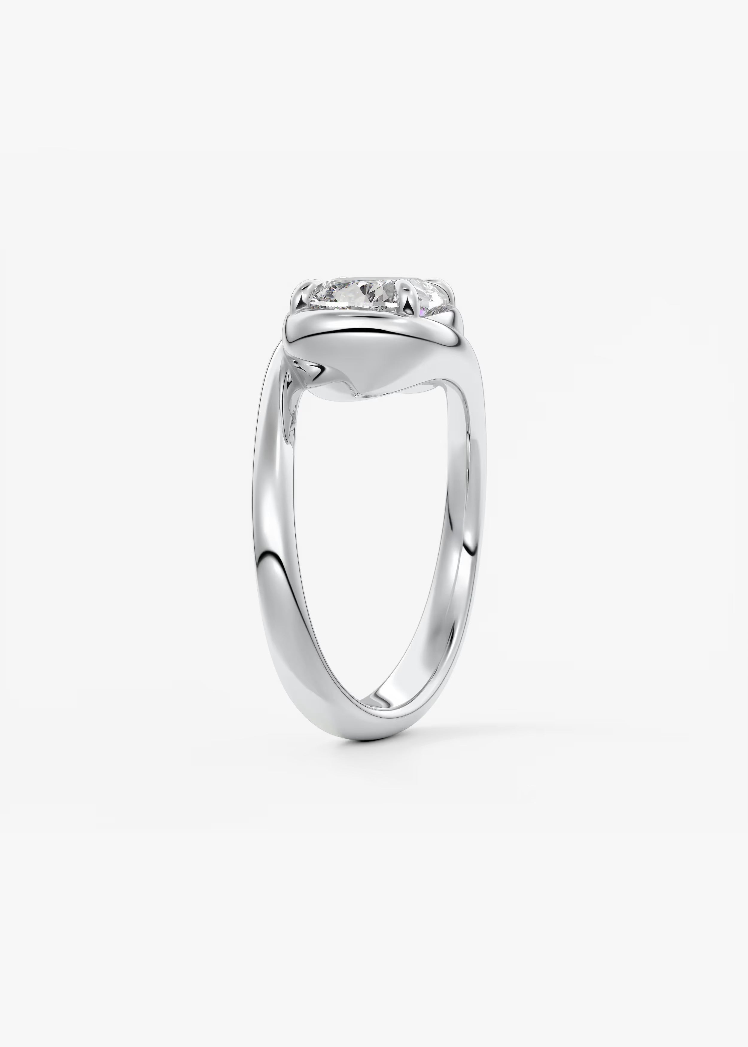The Flow – Elongated Cushion Engagement Ring