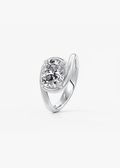 The Flow – Elongated Cushion Engagement Ring