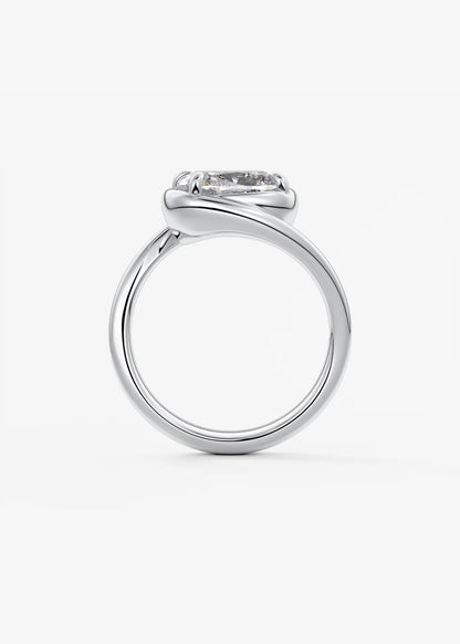 The Flow – Elongated Cushion Engagement Ring