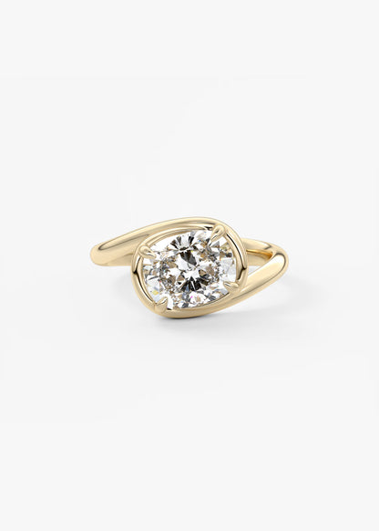 The Flow – Elongated Cushion Engagement Ring