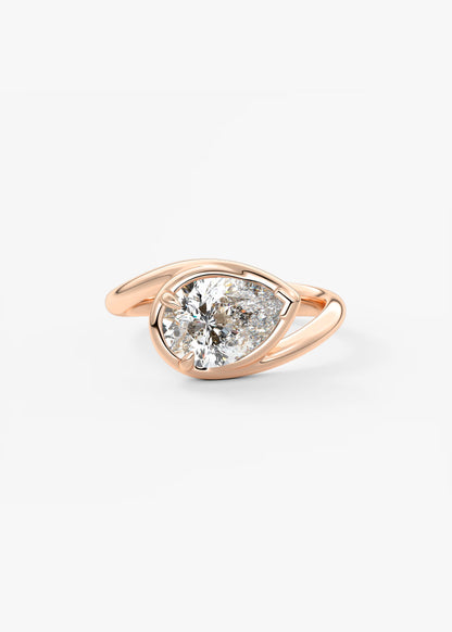 The Flow – Pear Engagement Ring