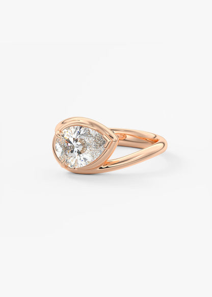 The Flow – Pear Engagement Ring