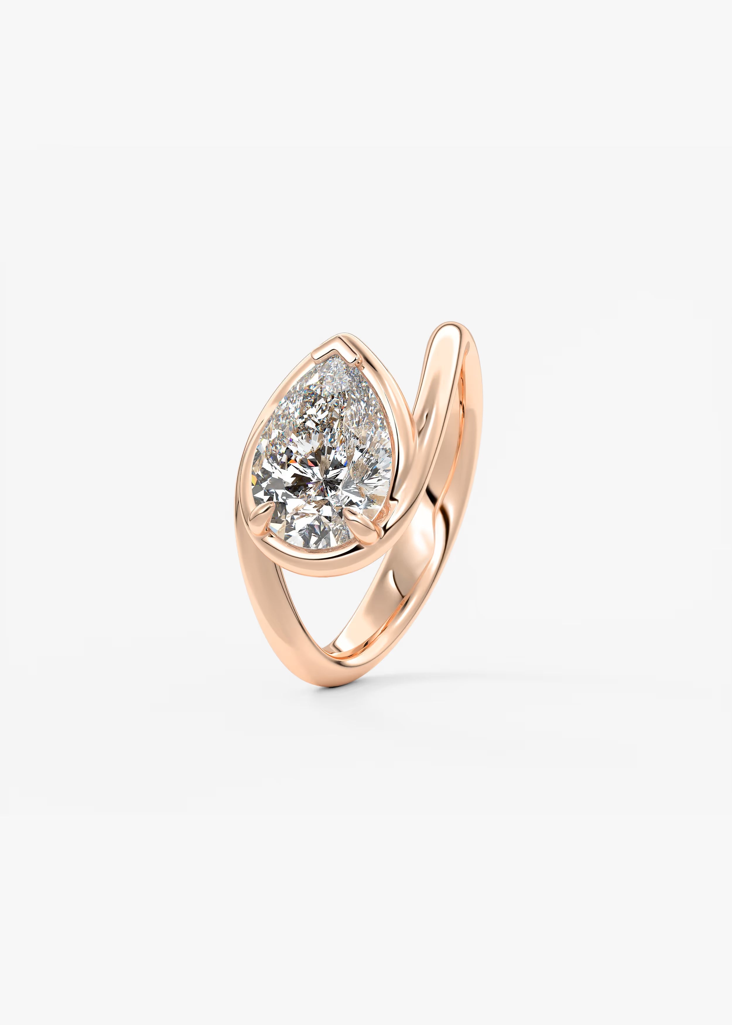 The Flow – Pear Engagement Ring