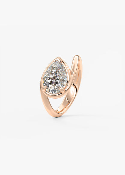 The Flow – Pear Engagement Ring