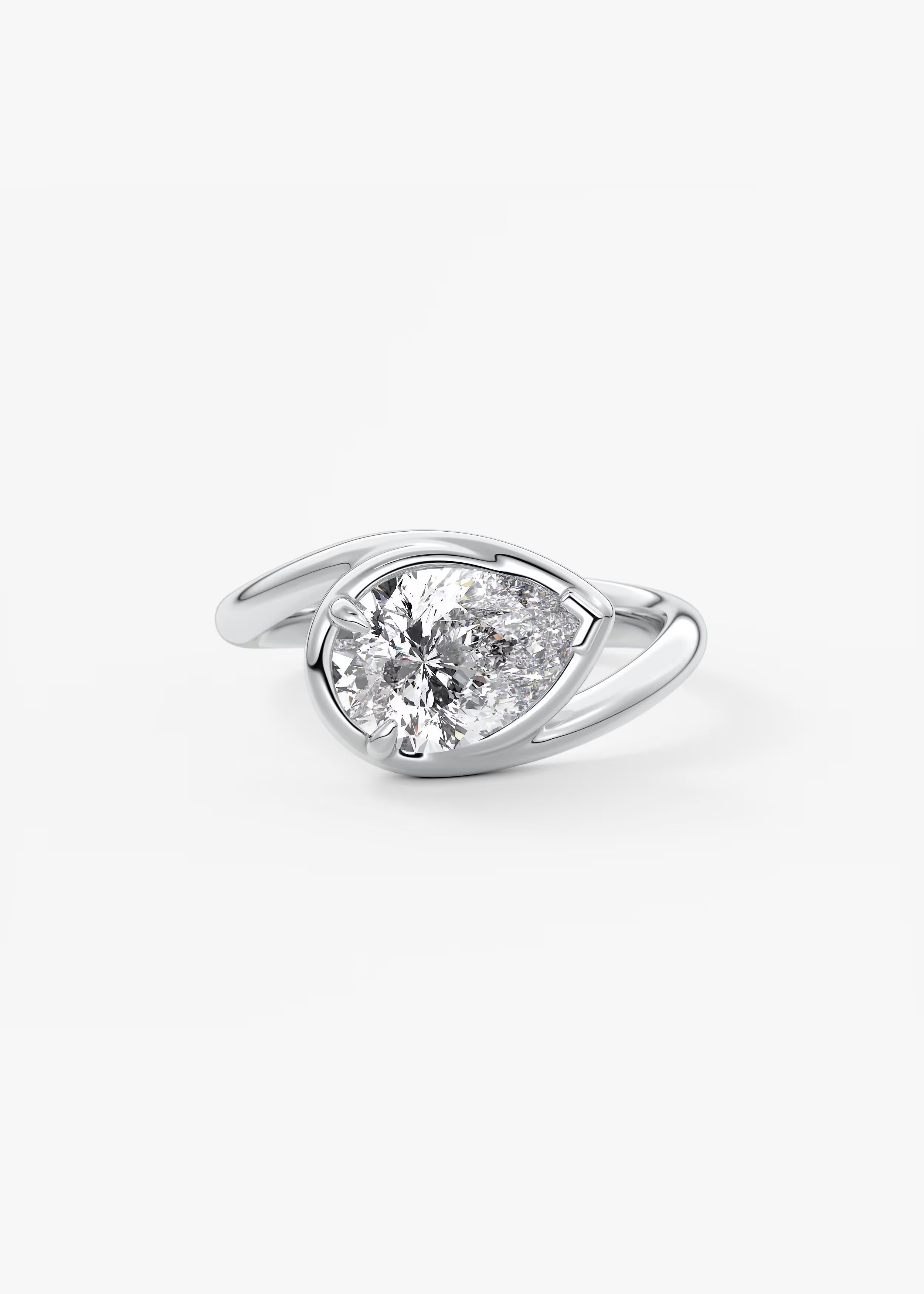 The Flow – Pear Engagement Ring