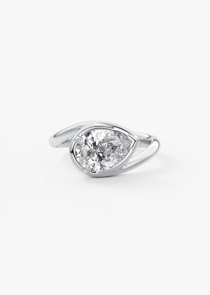 The Flow – Pear Engagement Ring
