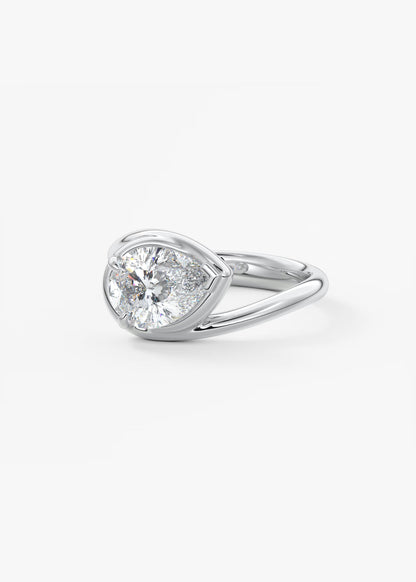 The Flow – Pear Engagement Ring