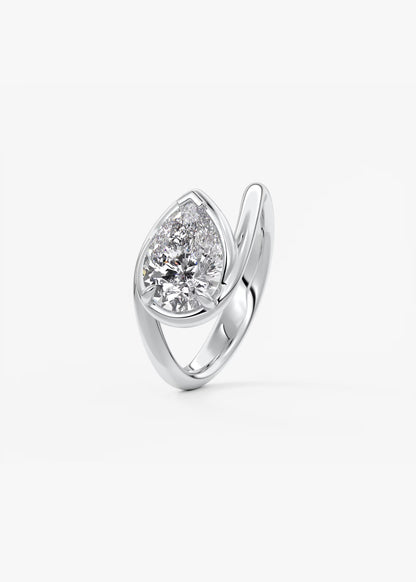 The Flow – Pear Engagement Ring