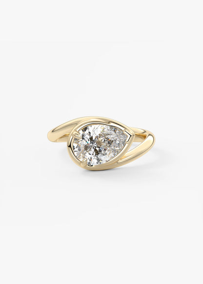 The Flow – Pear Engagement Ring