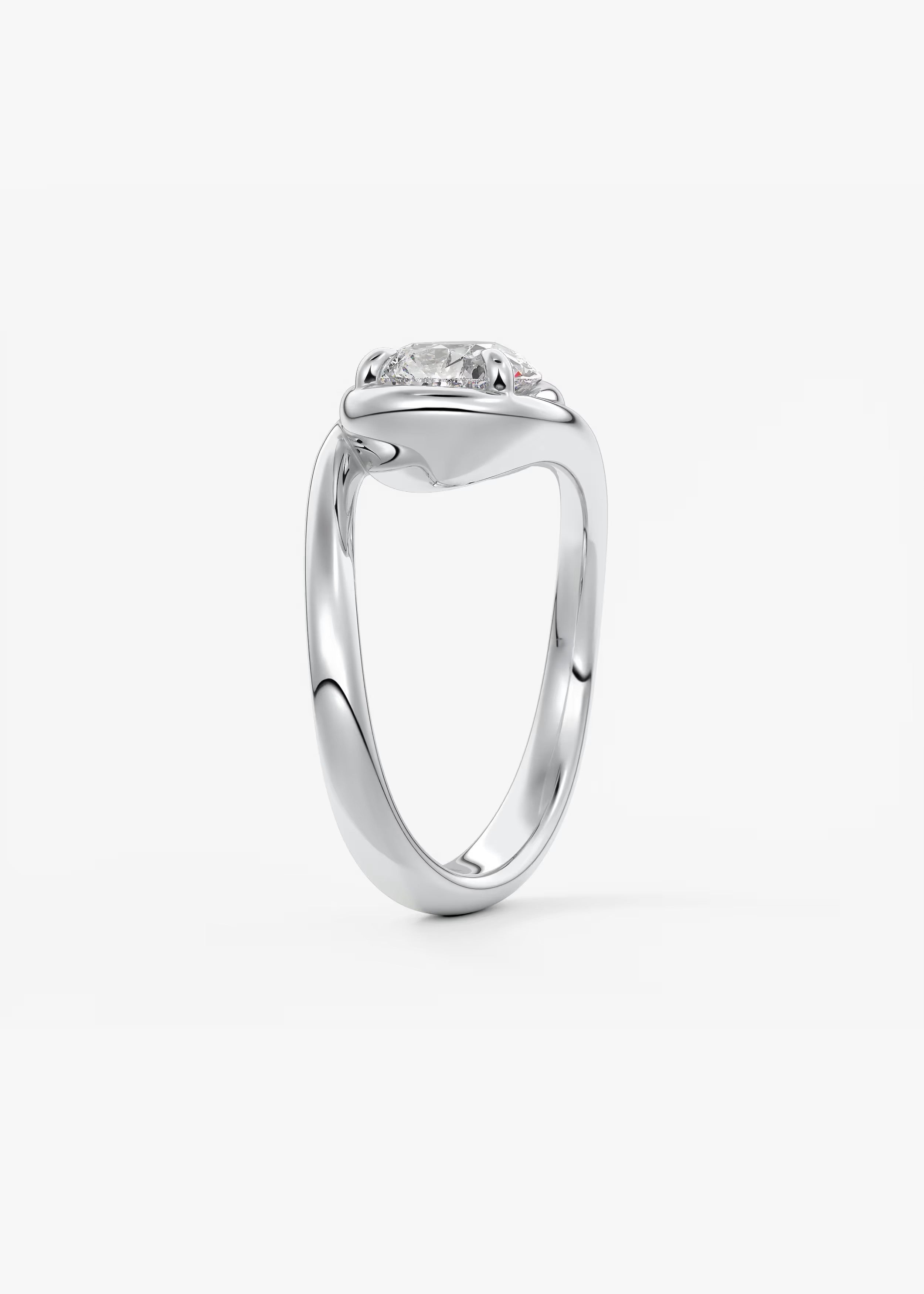 The Flow – Pear Engagement Ring