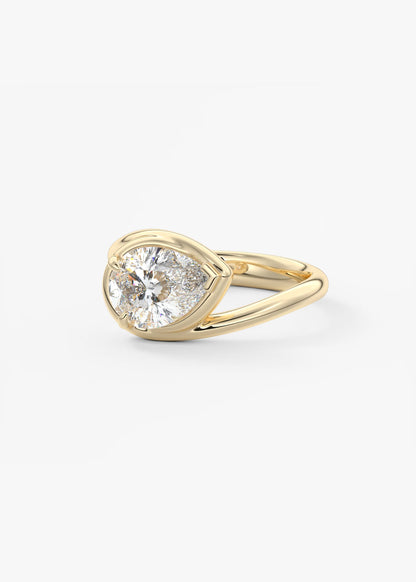 The Flow – Pear Engagement Ring