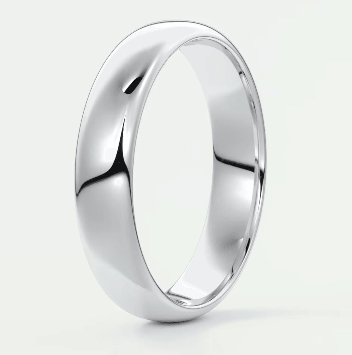 Alden 4.5mm Round Wedding Band – 18K Gold or Platinum