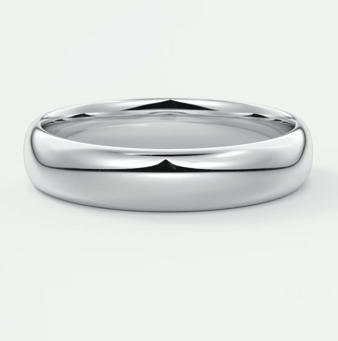 Alden 4.5mm Round Wedding Band – 18K Gold or Platinum