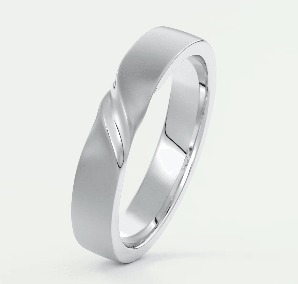 The Lennox Twisted Men’s Wedding Ring – 4mm