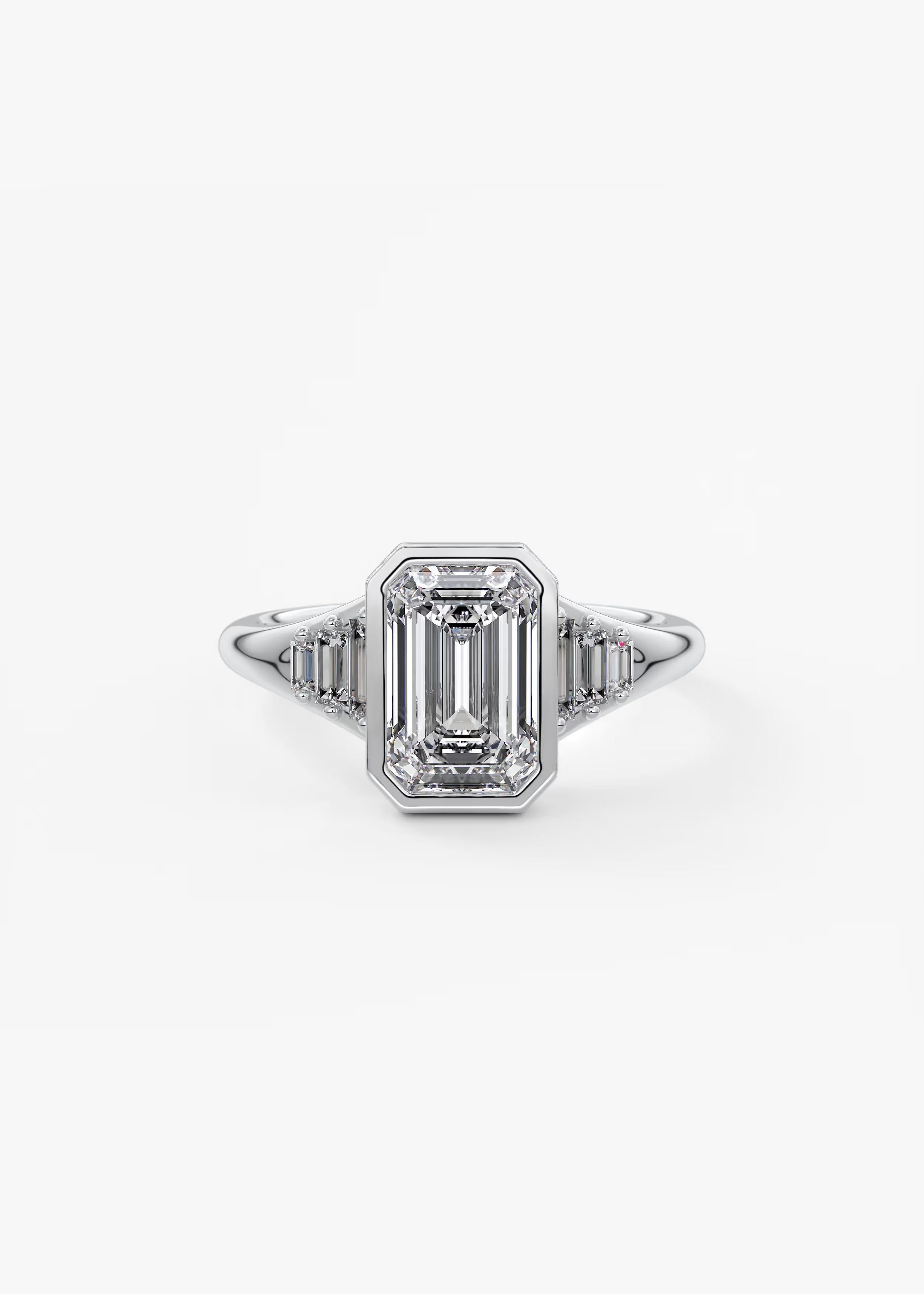 Véda Emerald Heirloom – Seven-Stone Graduated Baguette Ring