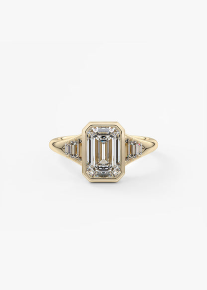 Véda Emerald Heirloom – Seven-Stone Graduated Baguette Ring