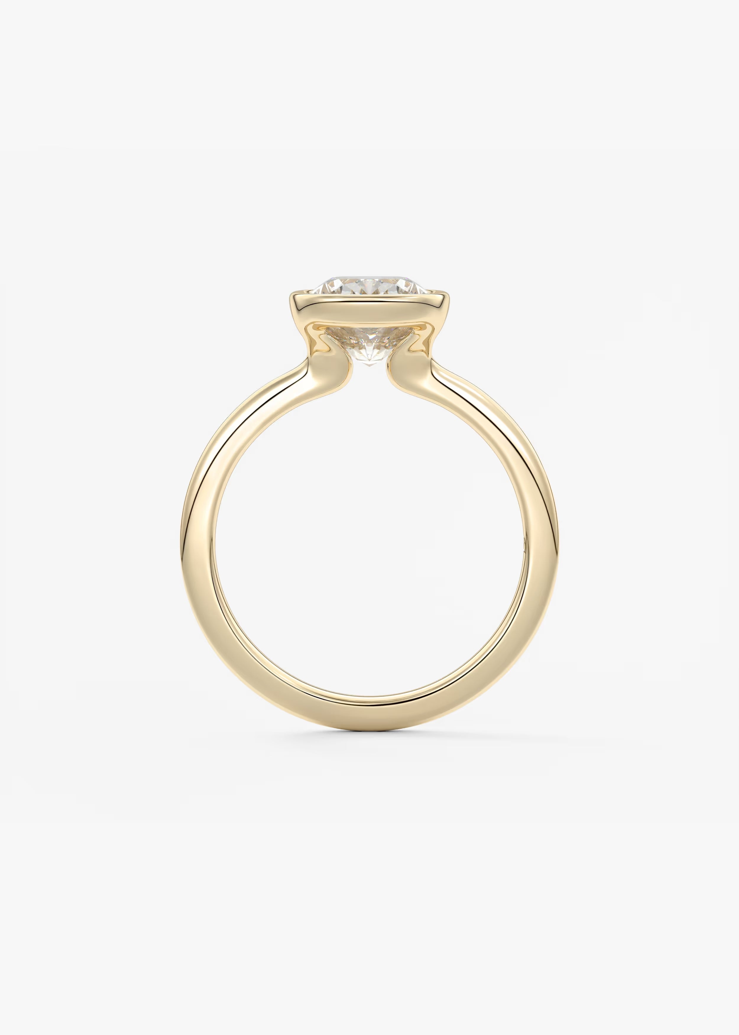 Veda Elongated Cushion Engagement Ring - Lab Diamond or Moissanite