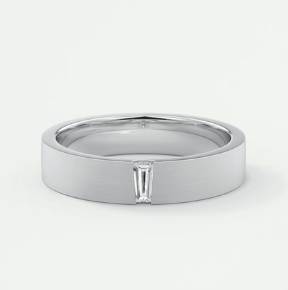 Vega Men’s Wedding Band – 4.5mm, Lab-Grown or Natural Diamond