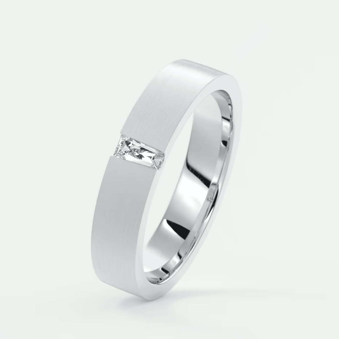 Vega Men’s Wedding Band – 4.5mm, Lab-Grown or Natural Diamond