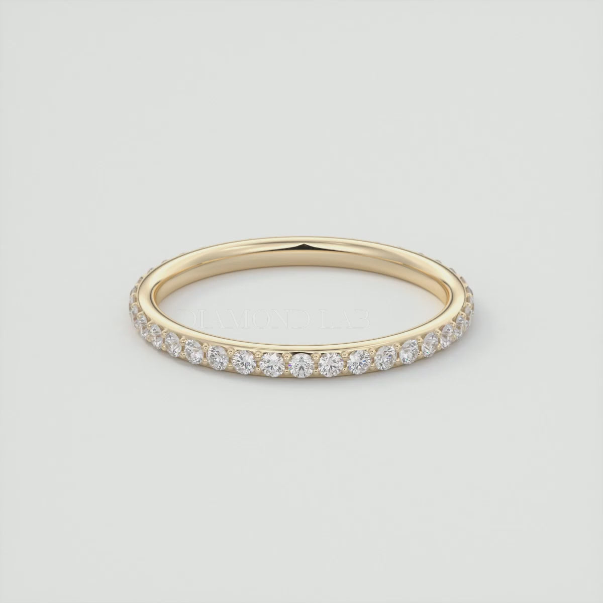 Load video: Lunara 1.8mm Eternity Band –  Lab-Grown or Natural Diamonds