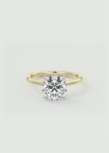 Celestia Deluxe – Two-Tone Round Brilliant Engagement Ring