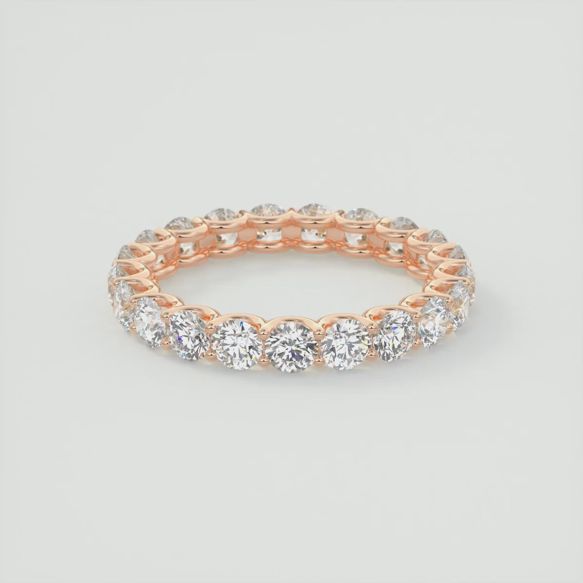 Load video: Celestia Eternity Band – Lab-Grown or Natural Diamonds