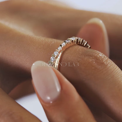 Twist Crossover Diamond Band