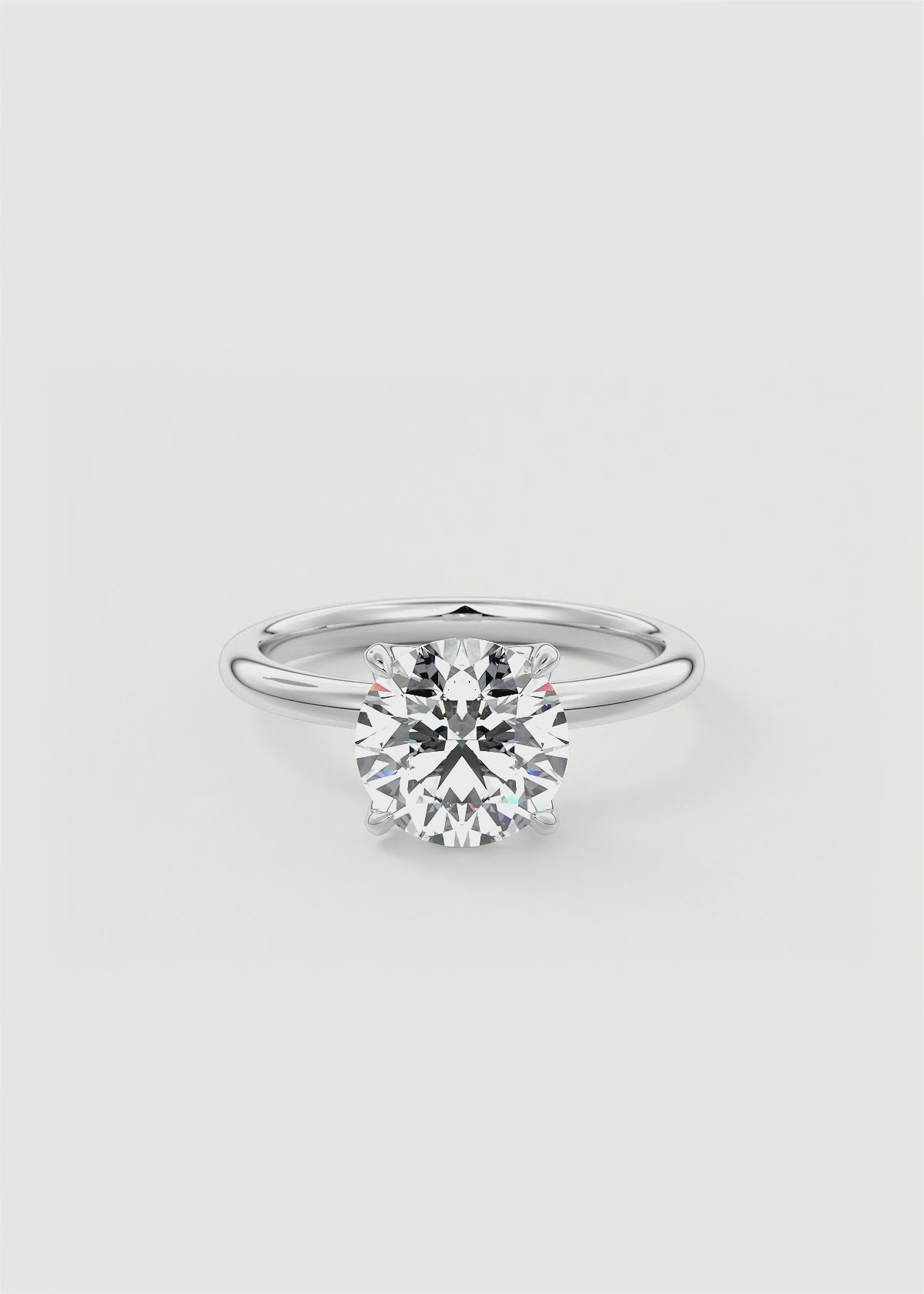 Celestia Deluxe – Two-Tone Round Brilliant Engagement Ring