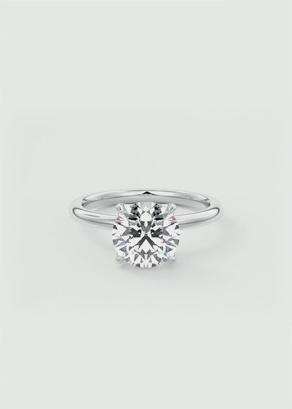 Celestia Deluxe – Two-Tone Round Brilliant Engagement Ring