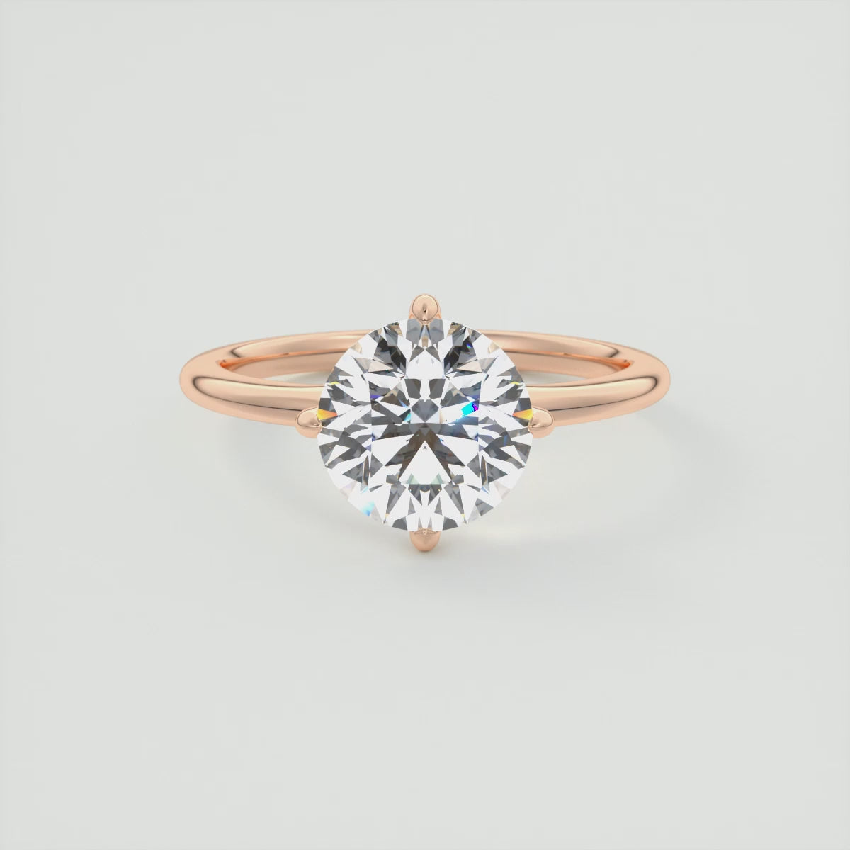 Aura Glide Plus Solitaire Ring – Lab Diamond or Moissanite, Ultra-Low Profile Design