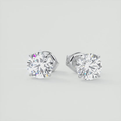 Classic Brilliance Pointed Prong Stud Earrings